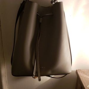 Grey ralph lauren bucket bag.